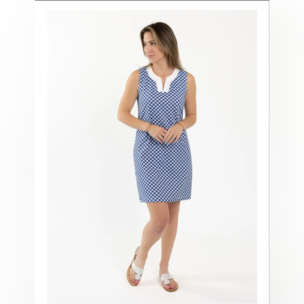 Sailor Sailor Lucille Dress - Gingham Navy/White Womens Size Small NWT‎